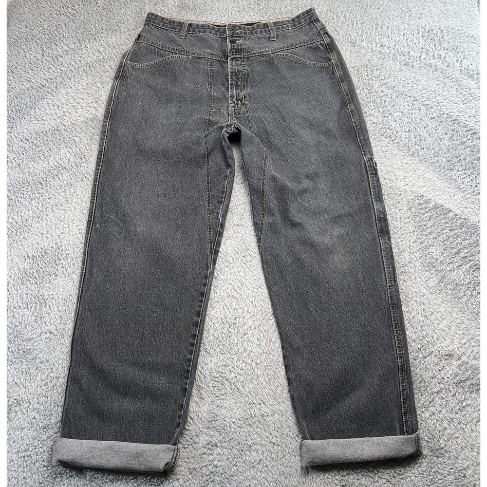 Vintage Girbaud Baggy Jeans Mens 36x33 Faded Black Y2K Streetwear Hip Hop 90s‎